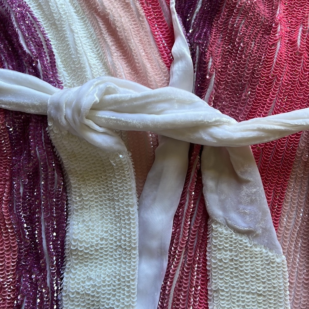 retrofete Gabrielle Dress in Multi Pink Stripe - Picture 7 of 14